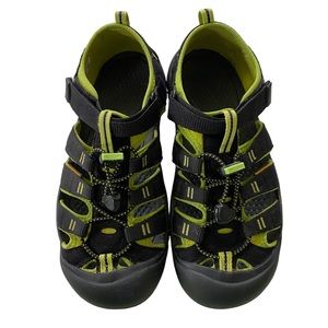 KEEN Black & Neon Green Water Outdoor Hiking Sandals Size 6 - Unisex